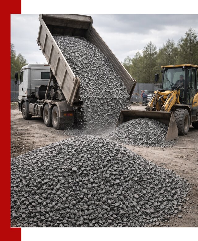 Доставка и продажа щебня гранитного в Старом Осколе