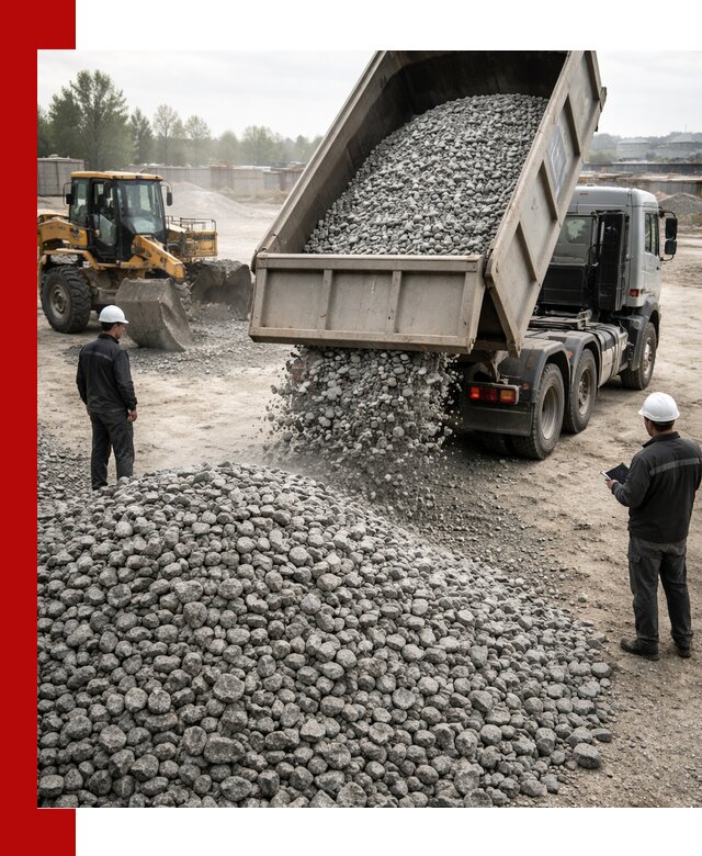 Доставка гранитного щебня фракции 20-40 в Старом Осколе