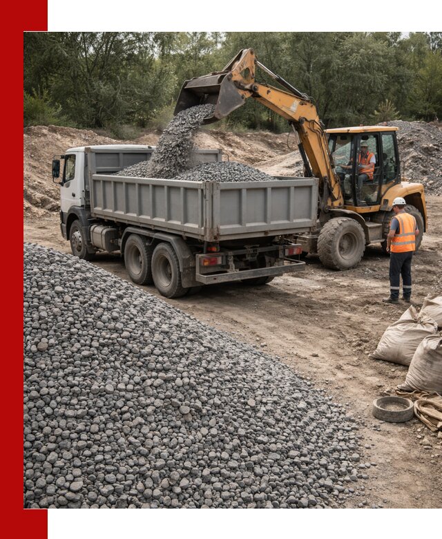 Доставка гравийного щебня в Старом Осколе оптом и в розницу