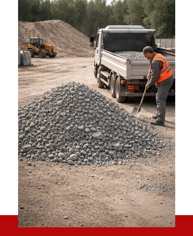 Гравийный щебень фракция 5-10 в Старом Осколе от 2226 р. | ПРОНЕРУДСрк
