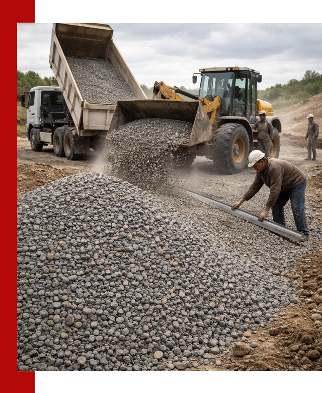 Гравийный щебень фракция 5-20 с доставкой в Старом Осколе