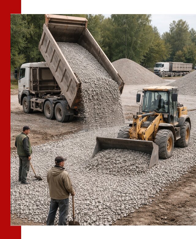 Купить гравийный щебень фракция 20-40 в Старом Осколе с доставкой