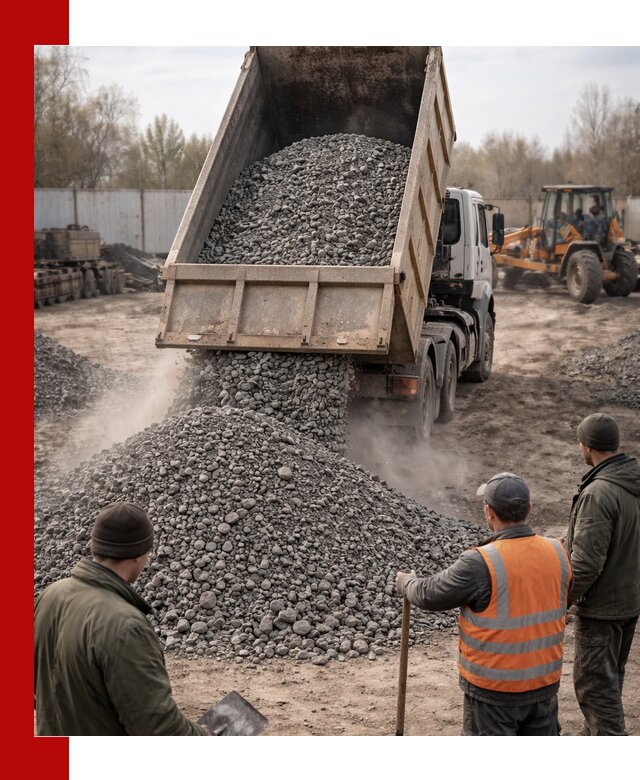Доставка шлакового щебня в удобные сроки по выгодной цене в Старом Осколе