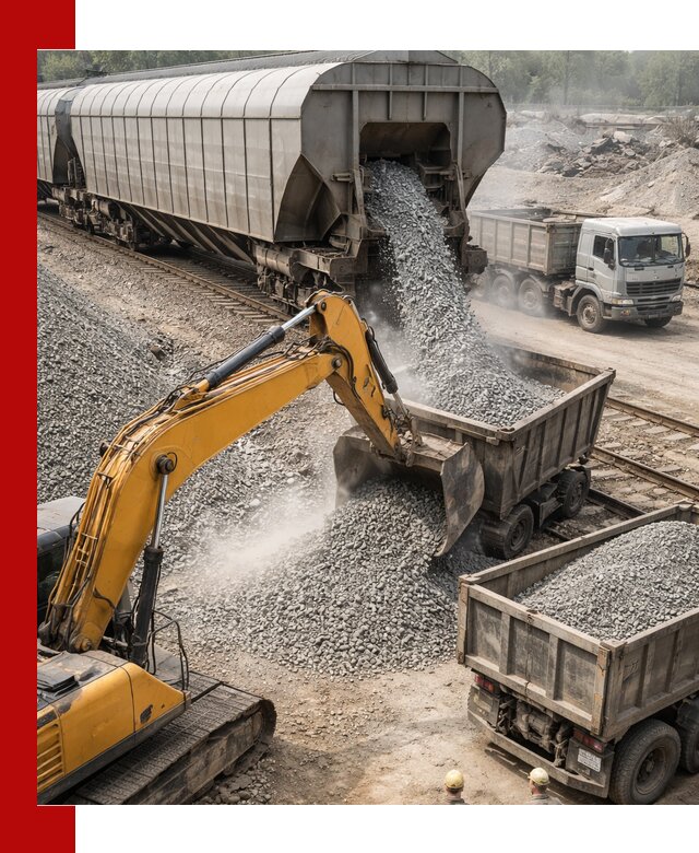 Доставка железнодорожного щебня в Старом Осколе крупными партиями быстрого отгруза