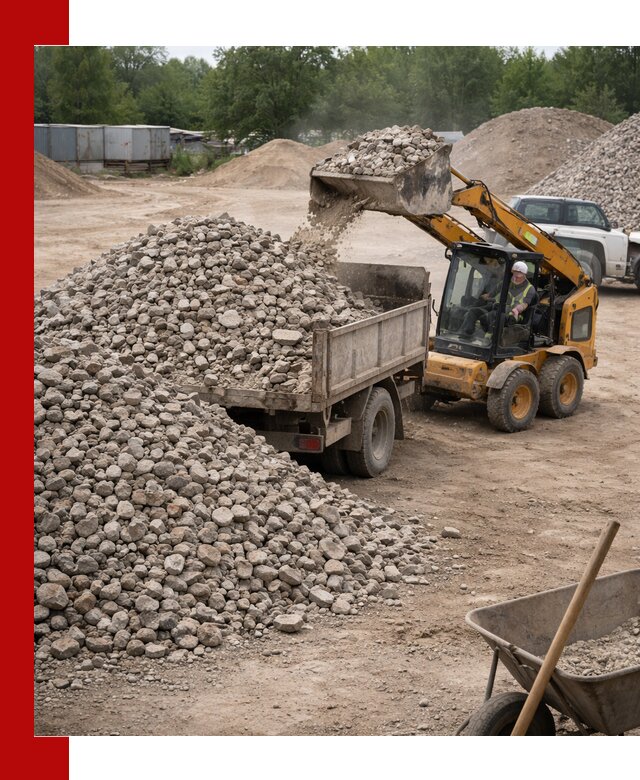 Доставка вторичного щебня в Старом Осколе для строительных работ