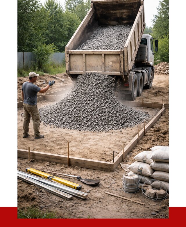 Купить щебень для фундамента в Старом Осколе от 4553 р. | ПРОНЕРУДСрк