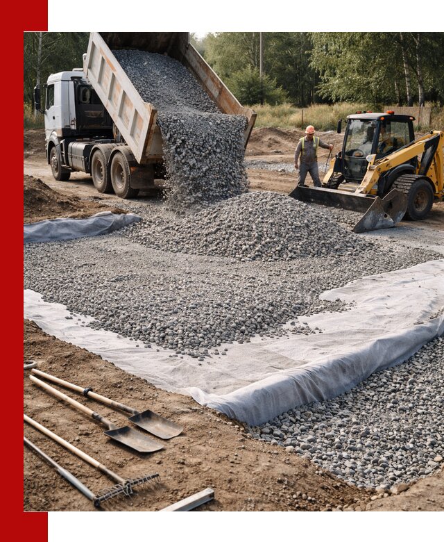 Щебень для фундамента с доставкой в Старом Осколе