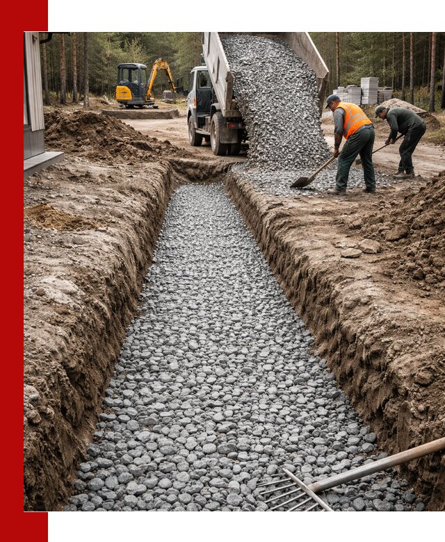 Щебень для дренажа с доставкой в Старом Осколе высокого качества