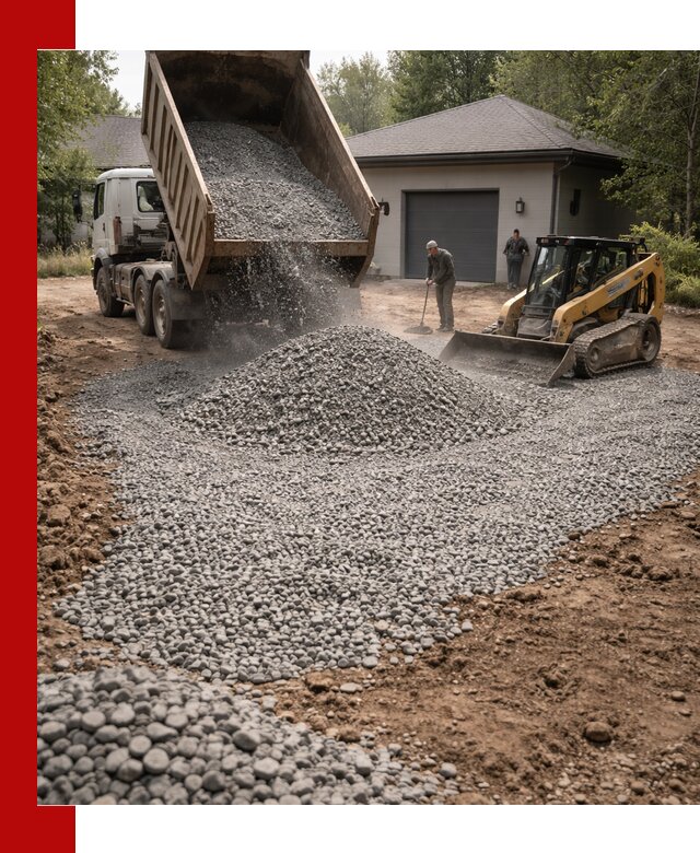 Щебень для парковки в Старом Осколе: доставка и укладка качественного материала