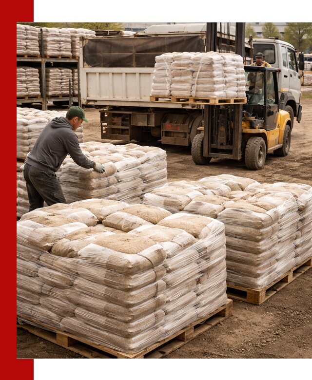 Карьерный песок в мешках с доставкой в Старом Осколе