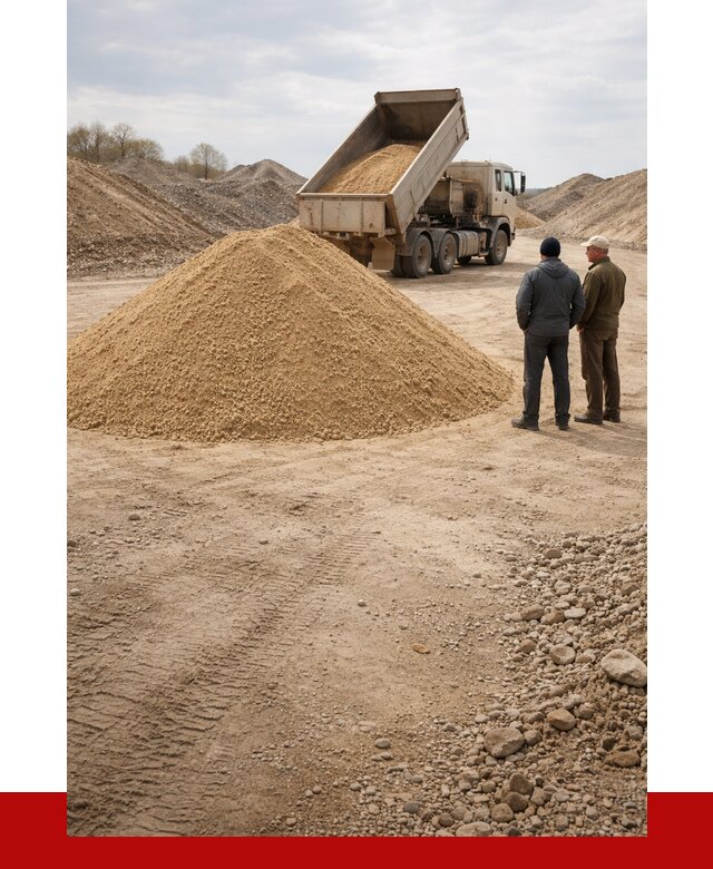 Карьерный песок крупнозернистый в Старом Осколе от 8599 р | ПРОНЕРУДСрк