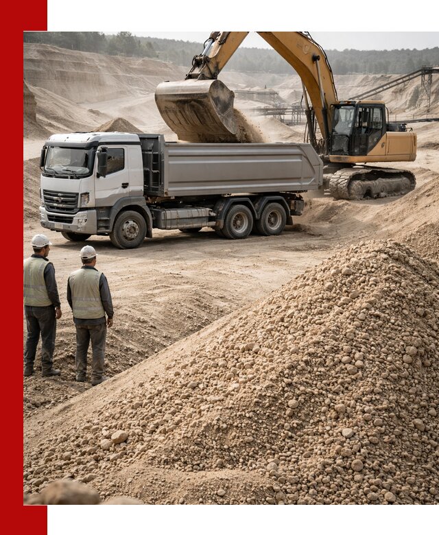 Карьерный крупнозернистый песок с доставкой в Старом Осколе