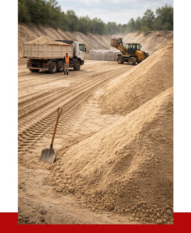 Карьерный песок мелкозернистый в Старом Осколе от 9105 р. | ПРОНЕРУДСрк