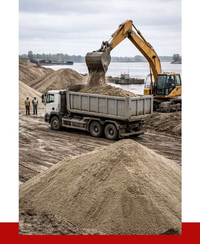 Купить речной песок навалом в Старом Осколе от 1821 р., ПРОНЕРУДСрк