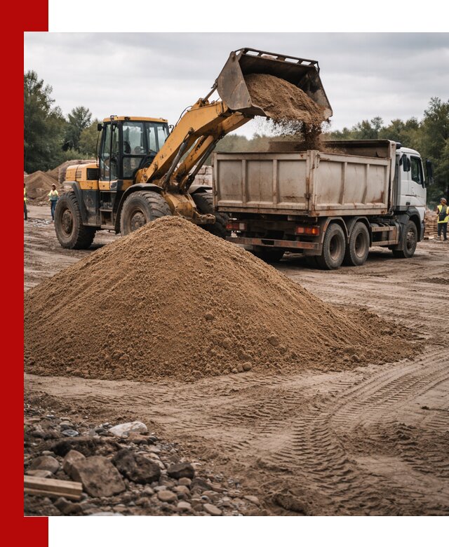 Доставка речного песка навалом в Старом Осколе быстро и выгодно
