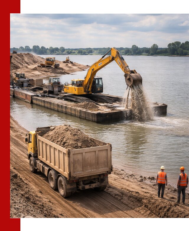 Намывной песок с доставкой в Старом Осколе оптом и в розницу