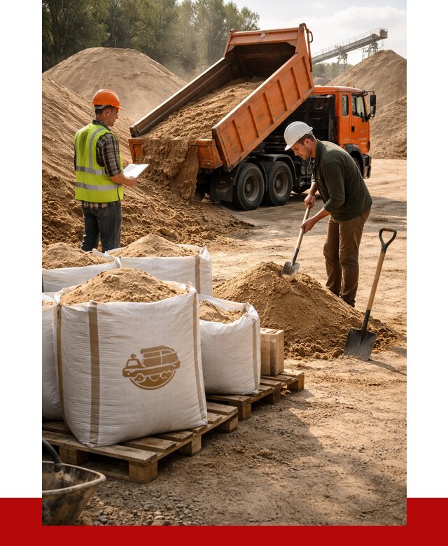 Строительный песок в Старом Осколе от 2226 р. с доставкой, ПРОНЕРУДСрк