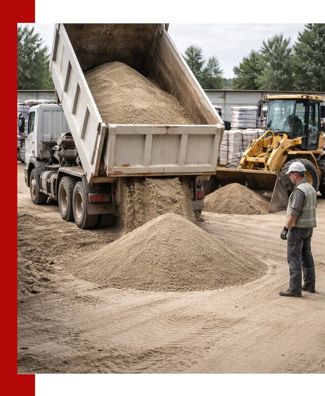Поставка и доставка песка для бетона в Старом Осколе