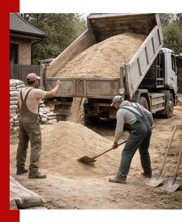 Песок для штукатурки с доставкой в Старом Осколе качественный и чистый
