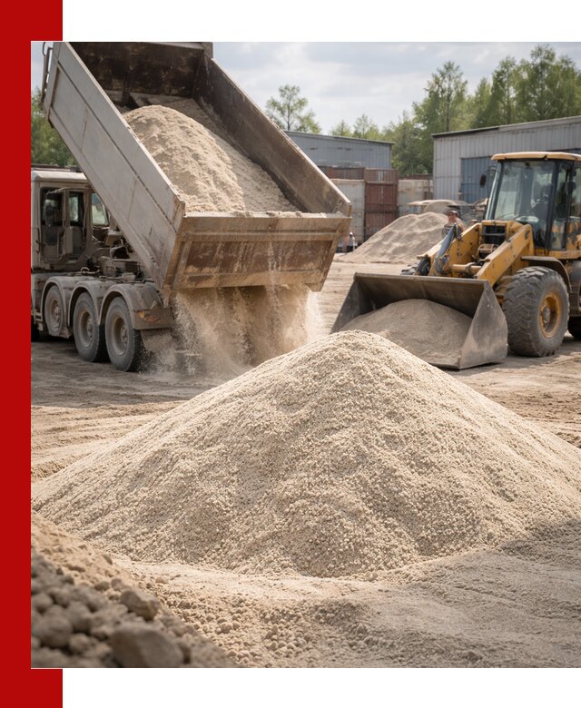 Кварцевый песок с доставкой в Старом Осколе для строительных работ