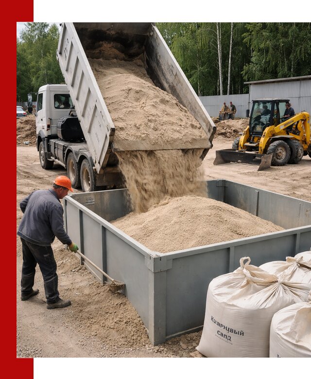 Кварцевый песок для фильтра в Старом Осколе — доставка и качество