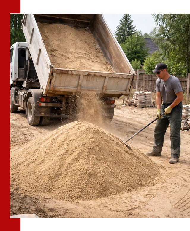 Доставка сухого песка самосвалами в Старом Осколе