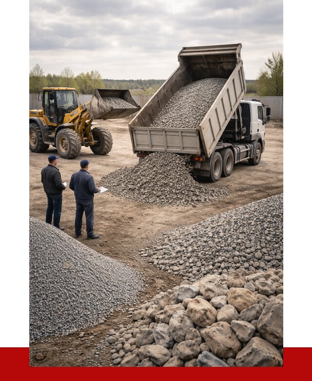 Гравий и камень с доставкой в Старом Осколе от 4249 р. - ПРОНЕРУДСрк