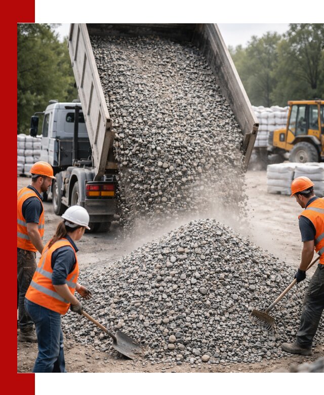 Доставка гравия и камня в Старом Осколе оптом и в розницу