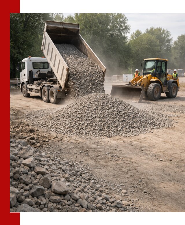 Гравий фракция 5–20 доставка в Старом Осколе оптом и в розницу