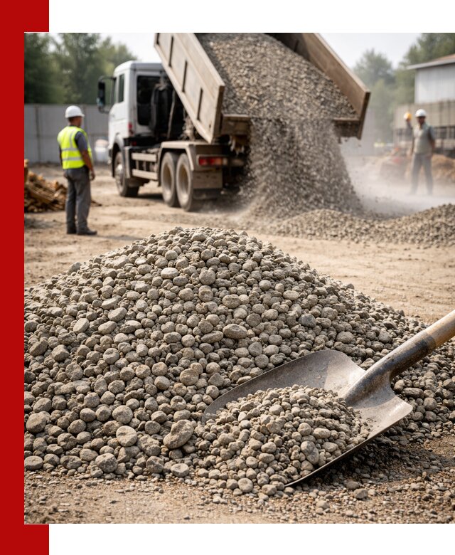 Доставка гравия фракции 20-40 в Старом Осколе с самосвалами