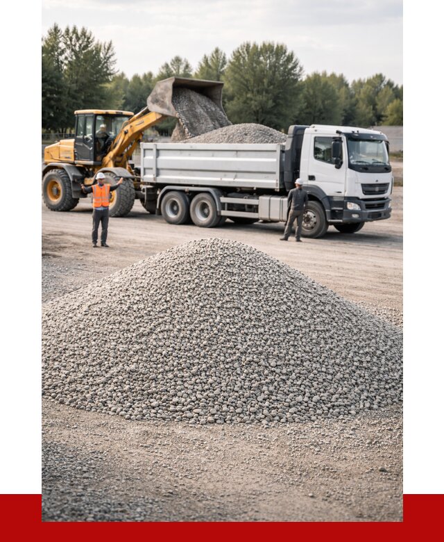 Купить мытый гравий в Старом Осколе от 3541 р, доставка ПРОНЕРУДСрк