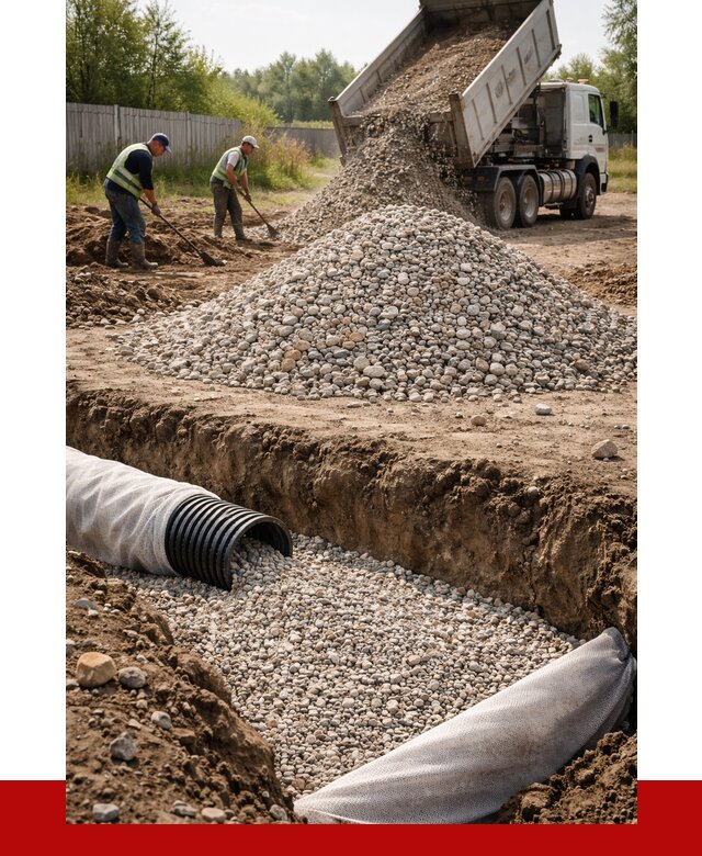 Гравий для дренажа в Старом Осколе от 2226 р., доставка ПРОНЕРУДСрк