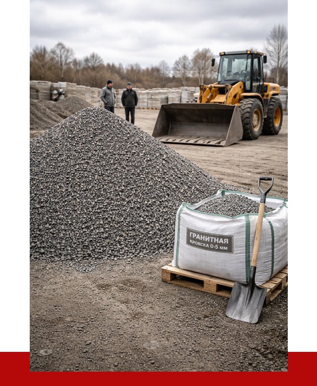 Купить гранитную крошку в Старом Осколе от 4856 р. с доставкой | ПРОНЕРУДСрк