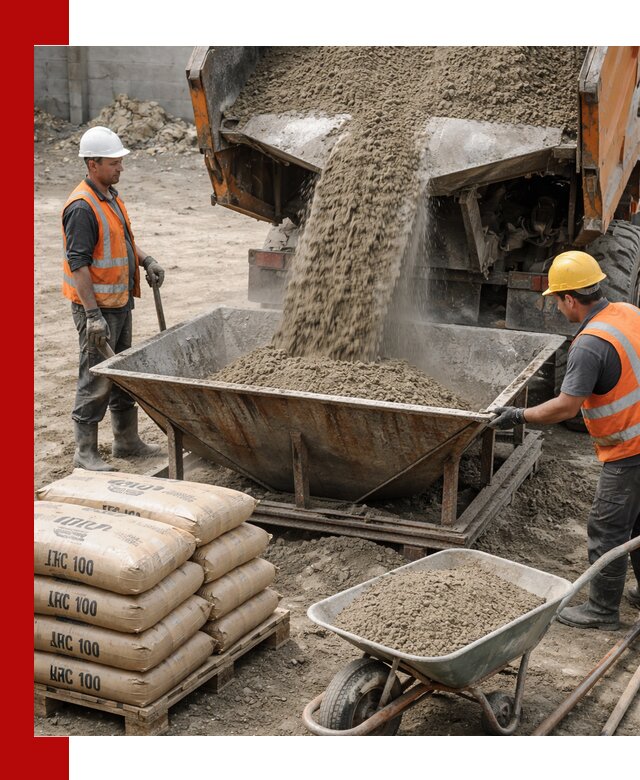 Доставка цементно-песчаной смеси М100 в Старом Осколе