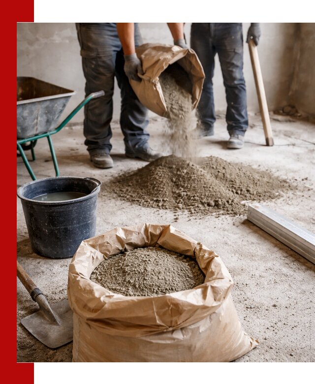 Доставка сухой смеси для стяжки в Старом Осколе