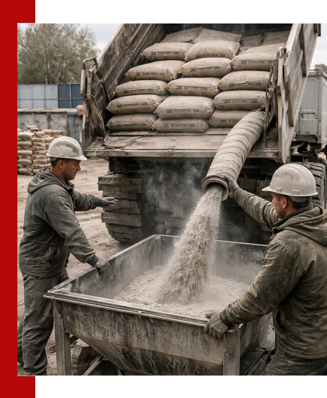 Доставка цемента М400 в Старом Осколе оптом и в розницу