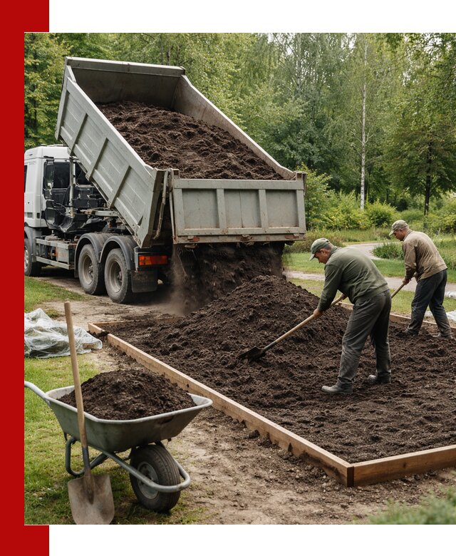Доставка грунта для озеленения и благоустройства в Старом Осколе