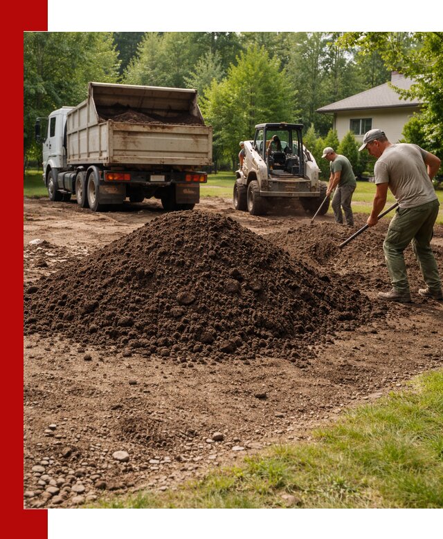Доставка и укладка грунта для газона в Старом Осколе