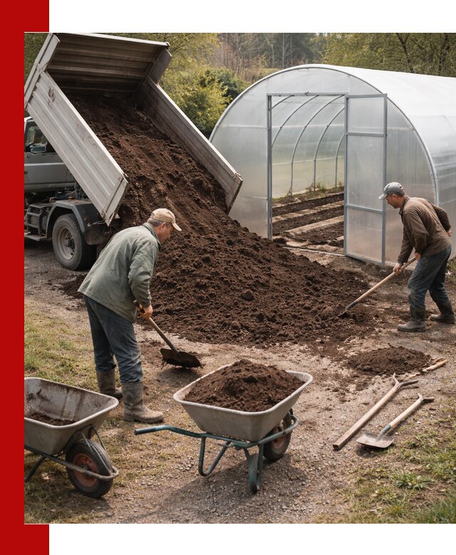 Грунт для теплицы с доставкой в Старом Осколе — плодородный субстрат под растения