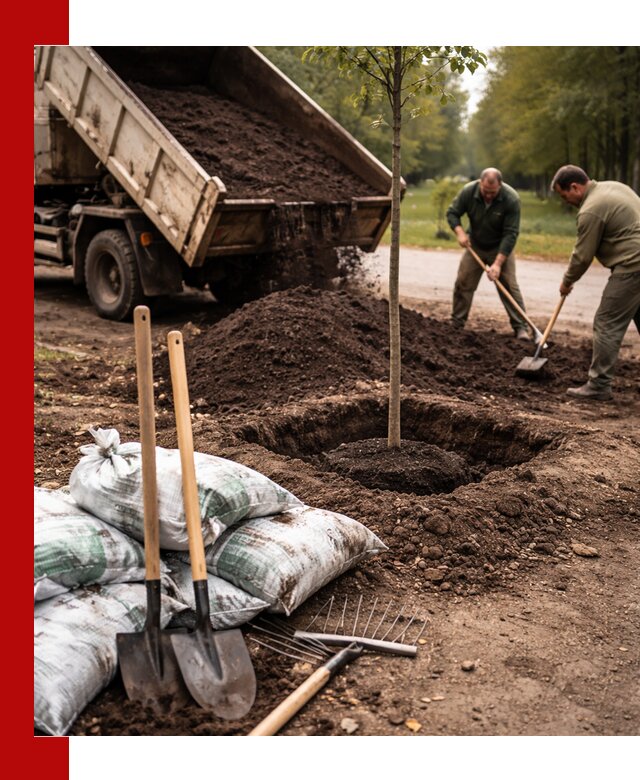 Грунт для посадки деревьев в Старом Осколе — доставка и подготовка почвы