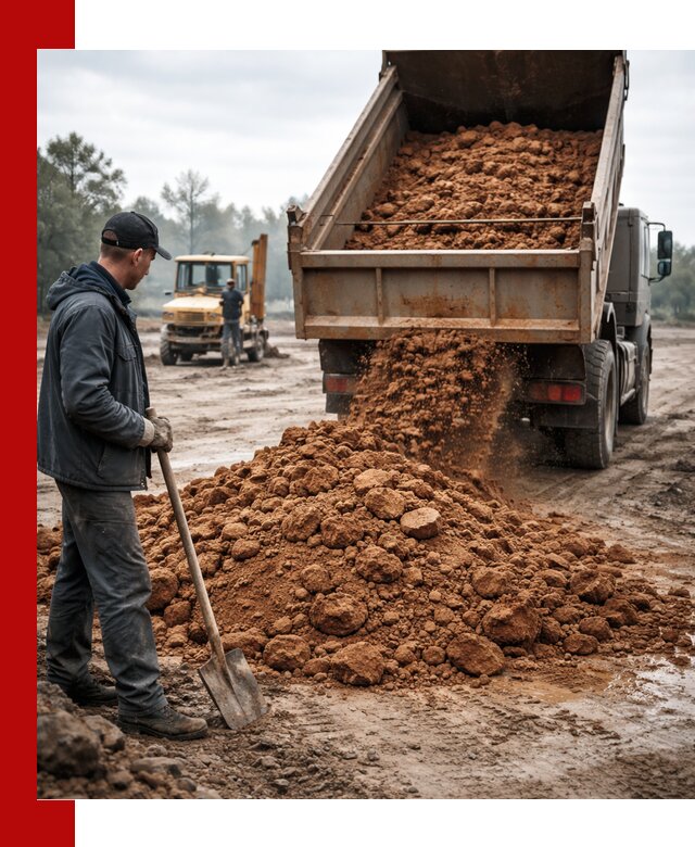 Глина для засыпки в Старом Осколе с доставкой самосвалами