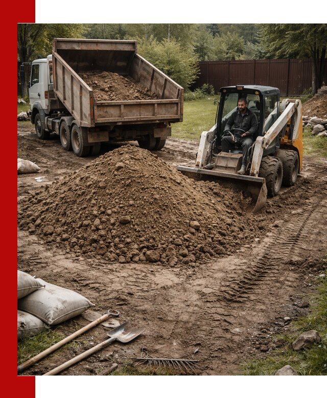 Суглинок для планировки участков в Старом Осколе с доставкой и выгрузкой