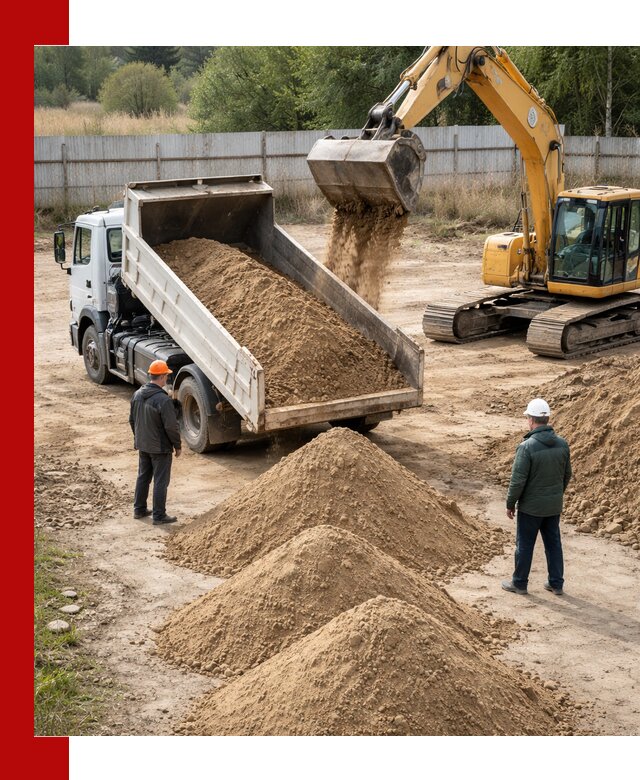 Доставка супеси вагонными и автопартиями в Старом Осколе