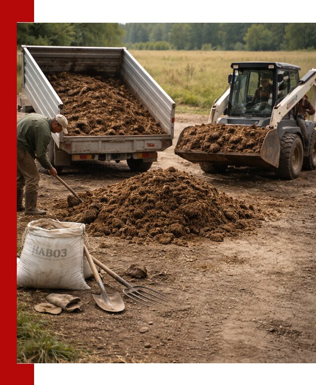 Доставка конского навоза в Старом Осколе с разгрузкой и доставкой на объект