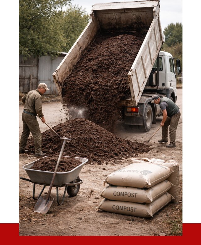Купить компост в Старом Осколе от 4249 р. за куб с доставкой | ПРОНЕРУДСрк
