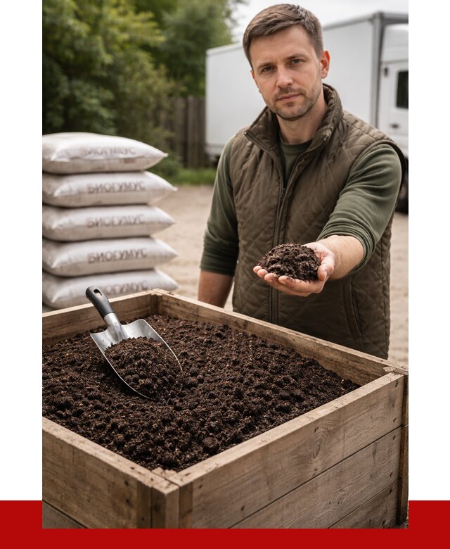 Купить биогумус в Старом Осколе с доставкой от 8599 р. за куб | ПРОНЕРУДСрк