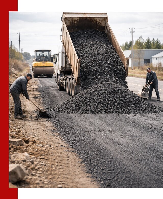 Асфальтовая крошка для дорог в Старом Осколе — поставка и доставка