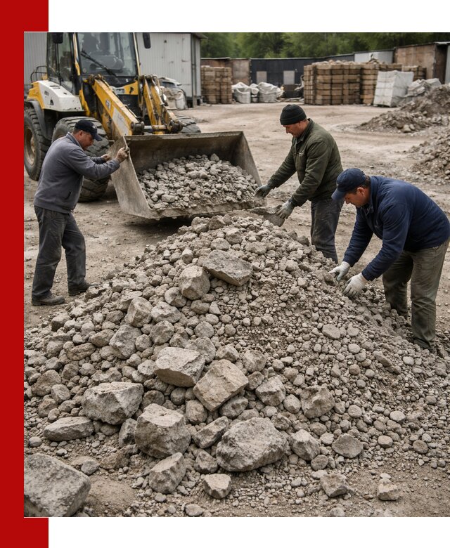 Демонтаж и вывоз бой бетона в Старом Осколе