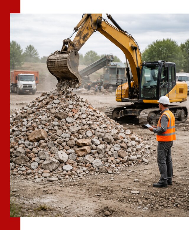 Доставка и вывоз строительного боя в Старом Осколе
