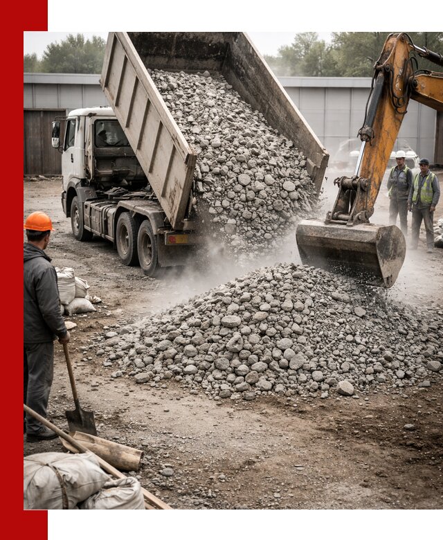 Доставка дробленого бетона в Старом Осколе оптом и в розницу